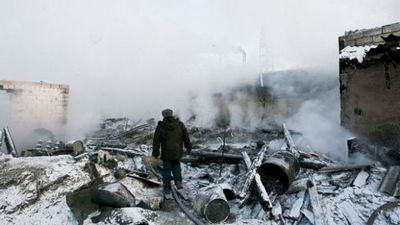 Иоанно-Кронштадтский монастырь после пожара, с. Кислуха, Алтайский край