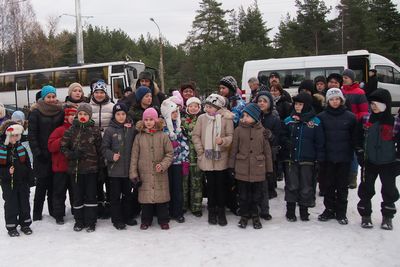 Поездка детей из воскресной школы нашего монастыря в "Сестрорецкий рубеж"
