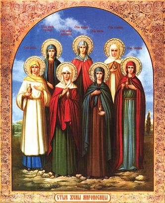 Поучение в неделю святых жен мироносец и праведного Иосифа