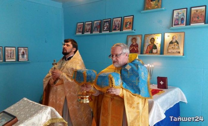 В Берёзовке Иркутской области совершена первая Литургия в часовне Иоанна Кронштадтского