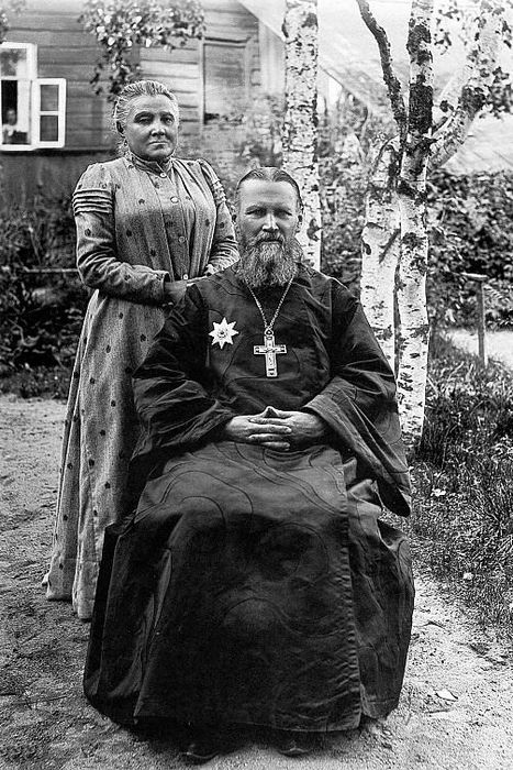 Св. прав. Иоанн Кронштадский с матушкой