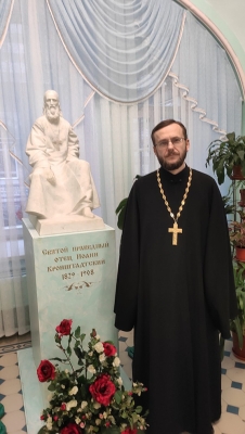 Иерей Игорь Васько в Иоанновском монастыре (г. Санкт-Петербург)