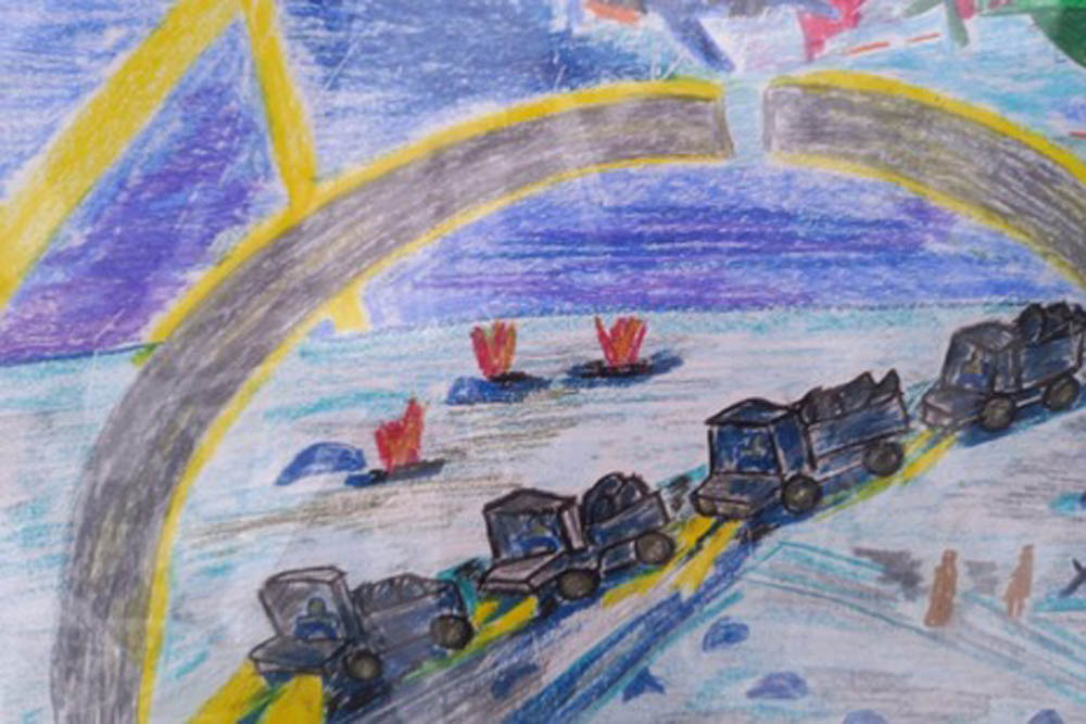 Блокадная память в детских рисунках: выставка воскресной школы в Петербурге